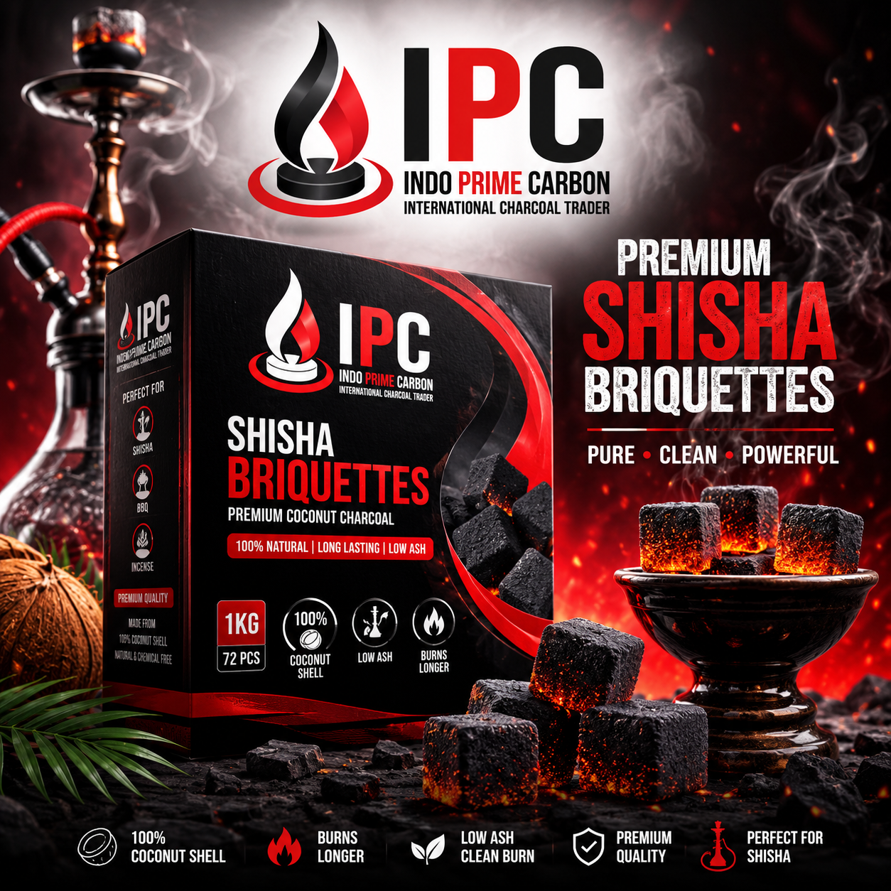 Shisha Hookah Briquettes